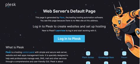 Web Server's Default Page.